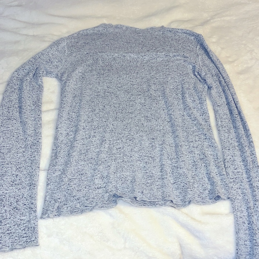 Zara gray soft knit sweater Large
